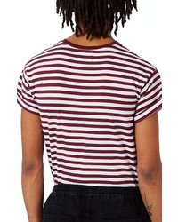 Topman Stripe Muscle Roller T Shirt