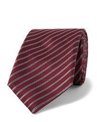 Giorgio Armani 7cm Striped Silk Jacquard Tie