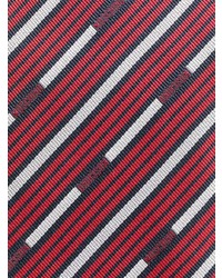Moschino Striped Logo Tie