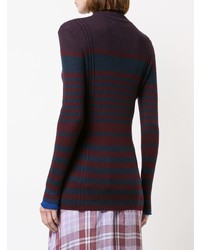 Victoria Victoria Beckham Striped Fitted Sweater