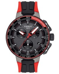 Tissot T Race Tour De France Chronograph Silicone Strap Watch 45mm