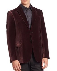Armani Collezioni Embossed Velvet Jacket
