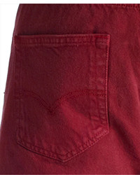 Levi's 501 Original Fit Burgundy Jeans