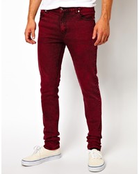 Cheap Monday Jeans Tight Skinny Fit In Red