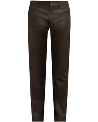 Calvin Klein Collection Gypsum Resin Coated Slim Fit Jeans