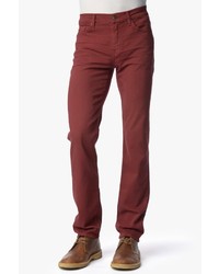 7 For All Mankind Luxe Performance Slimmy Slim Straight In Rider Red
