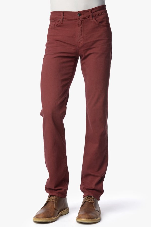 7 For All Mankind Luxe Performance Slimmy Slim Straight In Rider Red ...