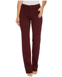 NYDJ Marilyn Straight Jeans In Luxury Touch Denim In Deep Currant Jeans