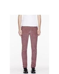 Paul Smith Jeans Burgundy Corduroy Tapered Trousers