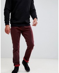Weekday Vacant Straight Fit Rosewood Punk Jeans