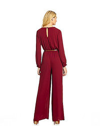Gibson Latimer Belted Wrap Front Jumpsuit