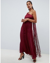 ASOS DESIGN Occasion Jumpsuit With One Shoulder And Fringing