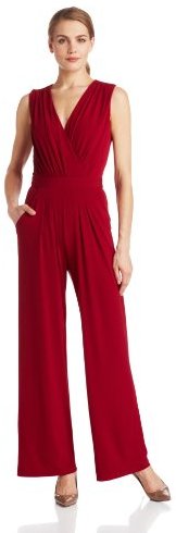 vince camuto faux wrap jersey jumpsuit