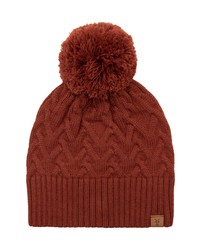 Frye Cable Knit Beanie In Red At Nordstrom