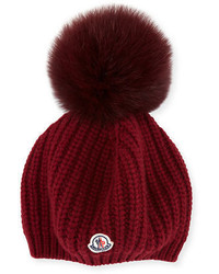 Moncler Jumbo Fur Pompom Beanie Hat