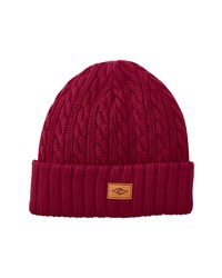 Rip Curl Original Surfers Cable Knit Beanie In Red Dirt At Nordstrom