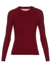 RED Valentino Redvalentino Ribbed Long Sleeved Knit Sweater