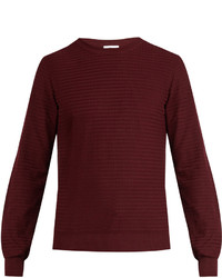 Brioni Zigzag Waffle Knit Cotton Sweater