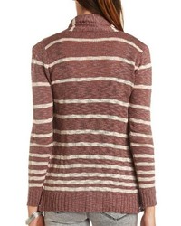 Charlotte Russe Slub Knit Open Cardigan Sweater