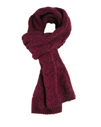 Asos Burgundy Cable Scarf