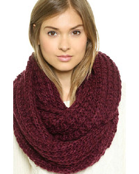 Awesome Cable Knit Scarf  Burgundy