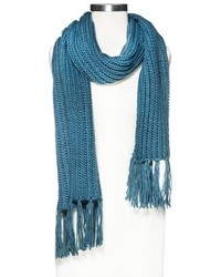 Mossimo Supply Co Solid Knit Fringe Scarf
