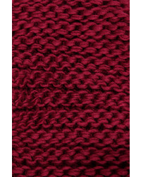 Youre So Twisted Burgundy Knit Infinity Scarf