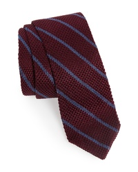 The Tie Bar Stripe Knit Silk Tie
