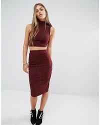 Rock & Religion 2 Piece Knit Top And Skirt