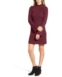 Burgundy Knit Sweater Dress