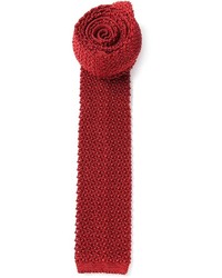 Burgundy Knit Tie