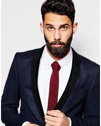 Asos Brand Textured Knitted Tie