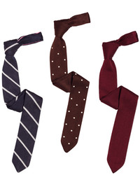 Modern Pointed Tip Silk Knit Ties Set