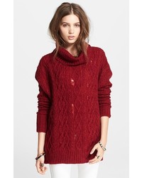 Free People Complex Cable Knit Pullover