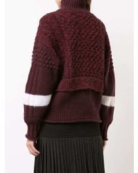 Givenchy Contrast Roll Neck Sweater
