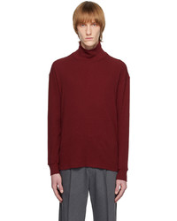 Undercover Red Cotton Turtleneck