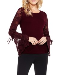Vince Camuto Lace Bell Sleeve Top