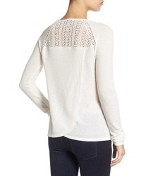 Lucky Brand Lace Trim Thermal Top