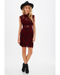 Forever 21 Floral Lace Sheath Dress