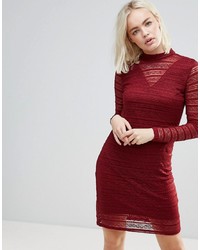 B.young Lace Dress With Sheer Panels