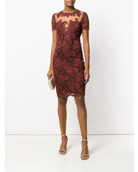Olvi´S Lace Embroidered Fitted Dress