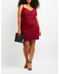 Charlotte Russe Plus Size Crochet Lace Bodycon Dress