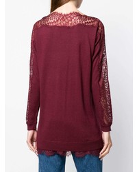 Twin-Set Lace Detail Lightweight Sweater