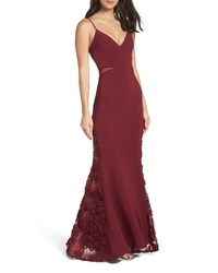 Maria Bianca Nero Shannon Lace Inset Gown