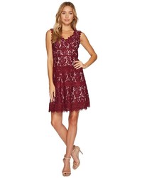 Adrianna Papell Cynthia Lace Fit And Flare Dress Dress