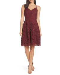 Adelyn Rae Jenny Lace Fit Flare Dress