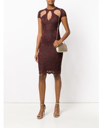 Olvi´S Lace Embroidered Cut Detail Dress