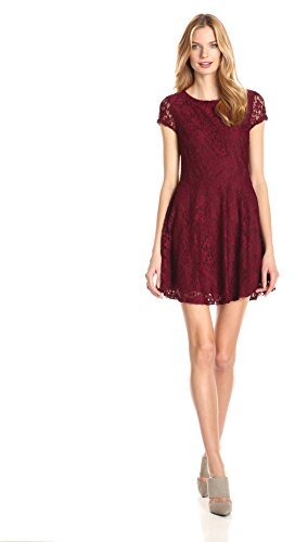 Glamorous Cap Sleeve Lace Fit And Flare Dress, $55 | Amazon.com