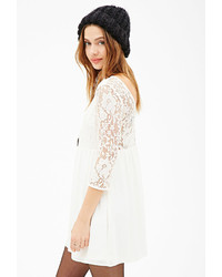 Forever 21 Lace Combo Smock Dress