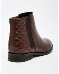 Asos Collection Alaska Wide Fit Leather Ankle Boots